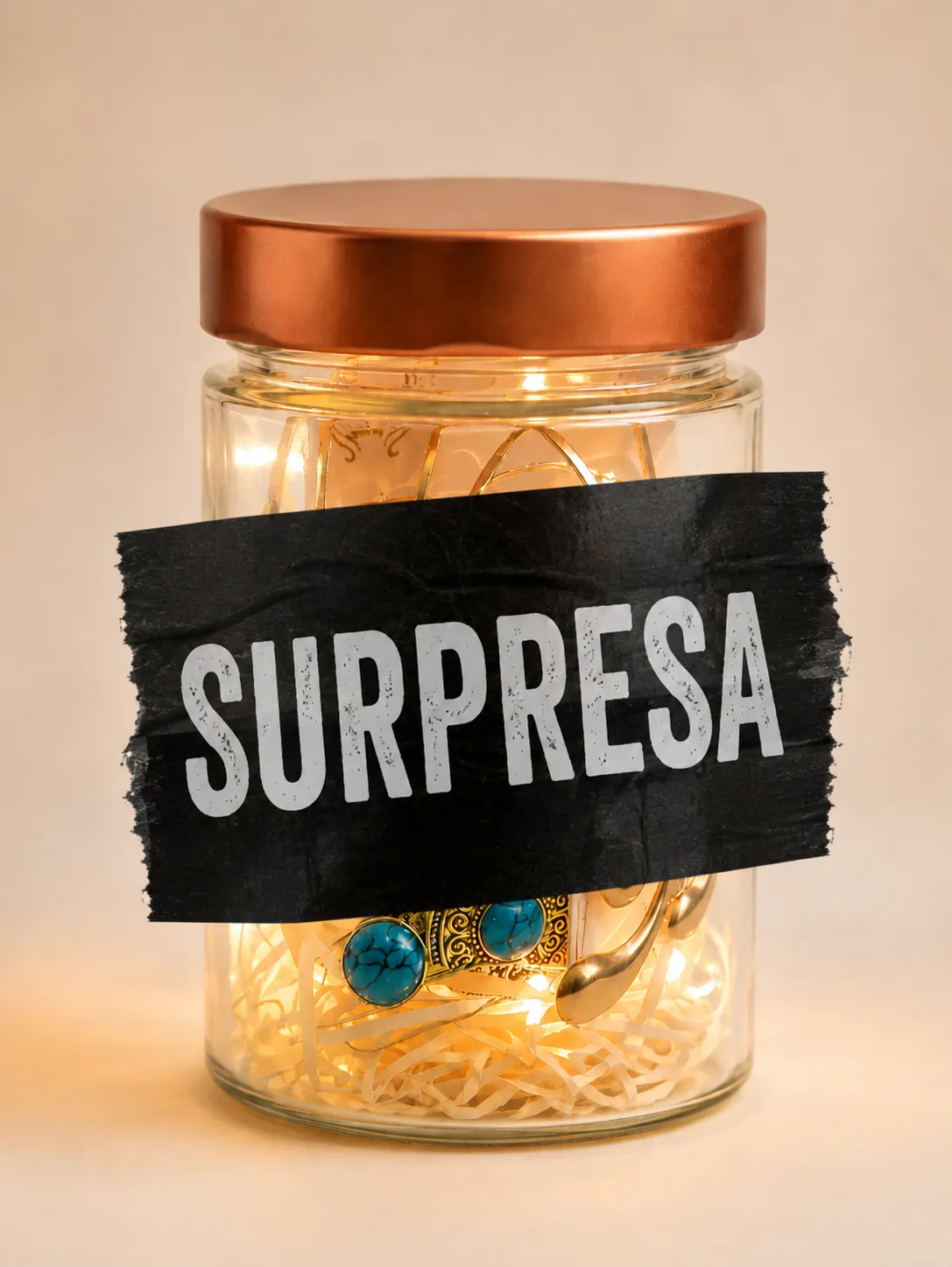 Potinho Misterioso — 15 Peças DOURADO e PRATEADO